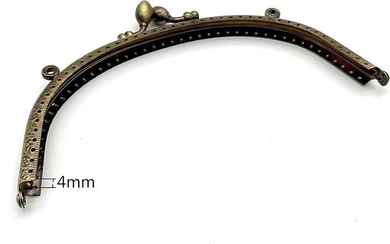 Arch Sew-In Kiss-Lock Purse Frame, 6 1/2" x 3" (16.5 x 7.5 cm)