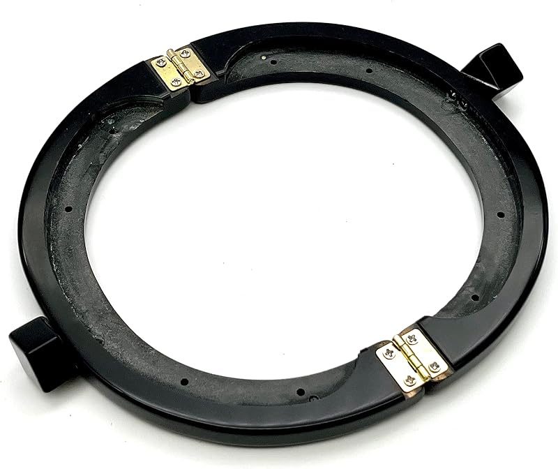 Half-Round Acrylic Kiss-Lock Purse Frame, 5" x 2 3/4" (12.5 x 7 cm)
