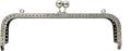 Rectangle Sew-In Kiss-Lock Purse Frame, 8" x 2 9/16" (20.5 x 6.5 cm) - with Chain Loops