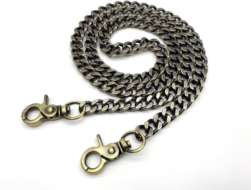 Custom Personalized Bag Purse Cuban Chain Strap Handles Replacement Extender - NK Curb Chain