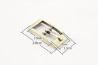 Zinc alloying Single Prong Strap Buckle Center Bar Pin Belt Buckles for bag purse Leather Belts Crafts Accessories