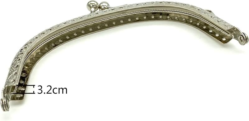 Arch Sew-In Kiss-Lock Purse Frame, 5" x 2" (12.5 x 5 cm)