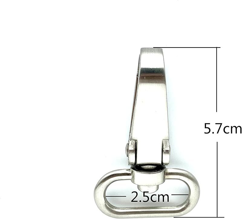 Flat-Gate Swivel Snap Hook, Oval Eye