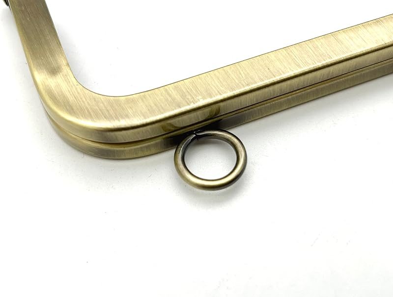 Rectangle Glue-In Kiss-Lock Purse Frame, 7 1/2" x 2 3/16" (19 x 5.5 cm)