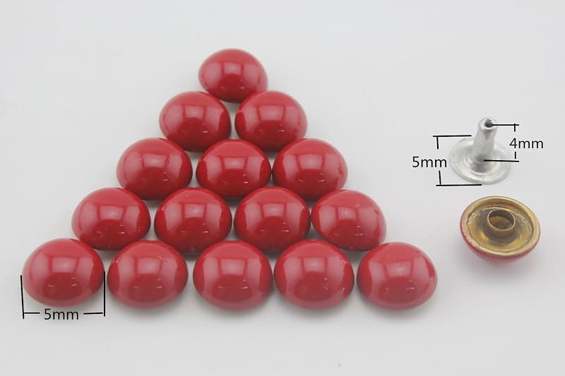 Dome Riveted / Iron Double Cap Rivet Studs Leather Rivet for Bag Making Clothing Shoes