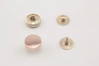 Zinc Alloy Flat top Cap snap Fastener Buttons Washable Press Stud for Sewing Leather Craft Clothing / Rose Golden