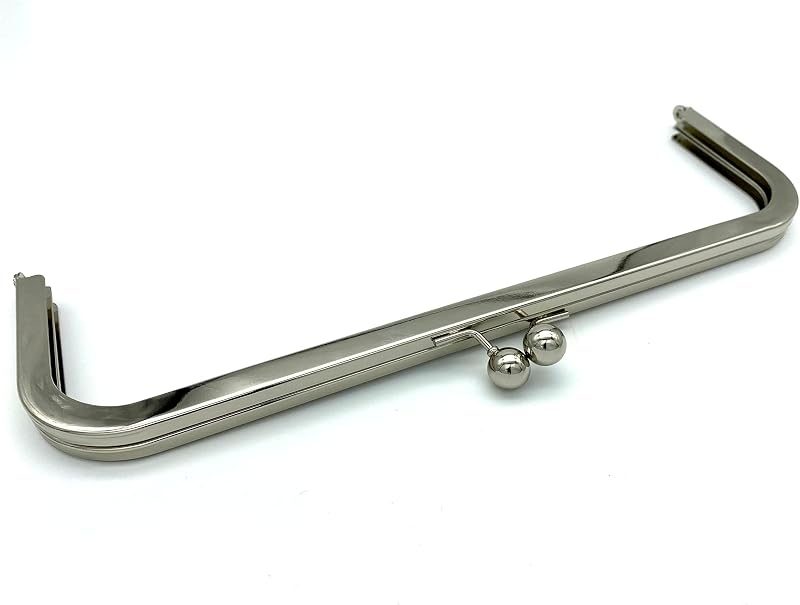 Rectangle Glue-In Kiss-Lock Purse Frame, 11" x 3 9/16" (28 x 9 cm)