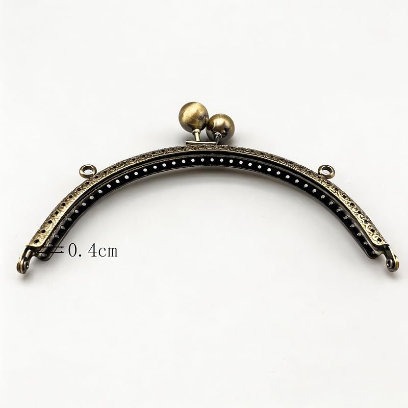 Arch Rhinestone Sew-In Kiss-Lock Purse Frame