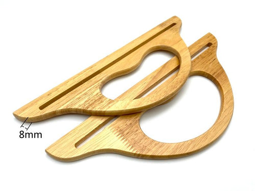 11" (28 cm) Wooden bag purse handles for knitting bag purse making