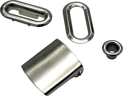 3/4" brass baseball Hat Cap Buckle Strap Clasp Clip Adjustment Buckle closures with Eyelet Grommet for cap repair - Cap Strap Adjuster Buckle