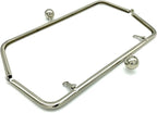 Rectangle Glue-In Kiss-Lock Purse Frame, 12" x 4" (30.5 x 10 cm)