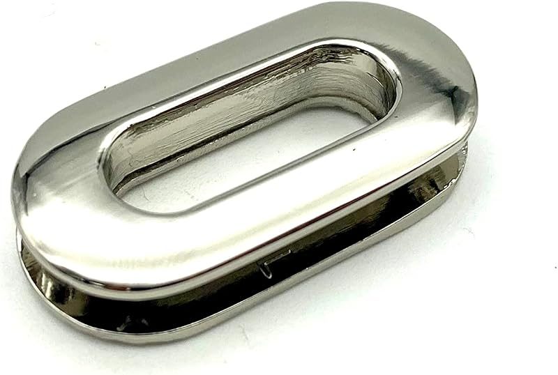 Zinc Alloying Oval Screw in Eyelet Grommet Purse Loop Handle Connectors Easy Installation Inner Width