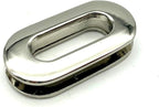 Zinc Alloying Oval Screw in Eyelet Grommet Purse Loop Handle Connectors Easy Installation Inner Width
