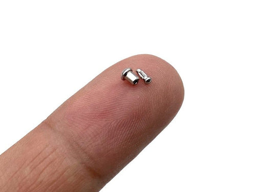 2.8mm tiny stainless steel double cap rivets for H locks replacement