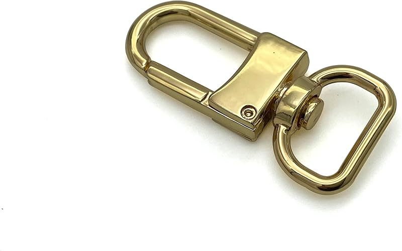 Square-Top Push-Gate Swivel Snap Hook, Square Eye (5/8")