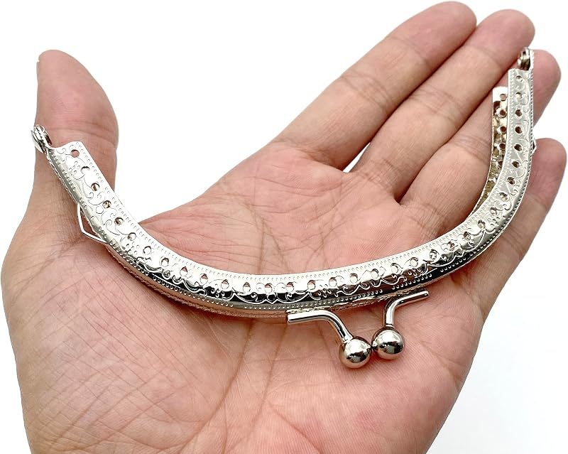 Arch Sew-In Kiss-Lock Purse Frame, 5" x 2" (12.5 x 5 cm)