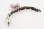 Color-Ball Glue-In Kiss-Lock Purse Frame, 12.5 x 5 cm