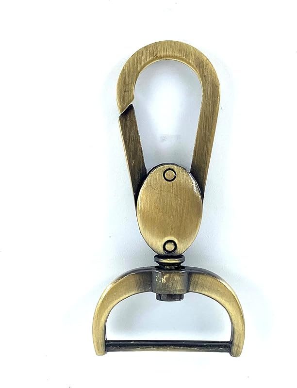 Long Push-Gate Swivel Snap Hook, D-Ring Eye