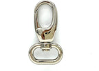Teardrop Push-Gate Swivel Snap Hook, Oval Eye