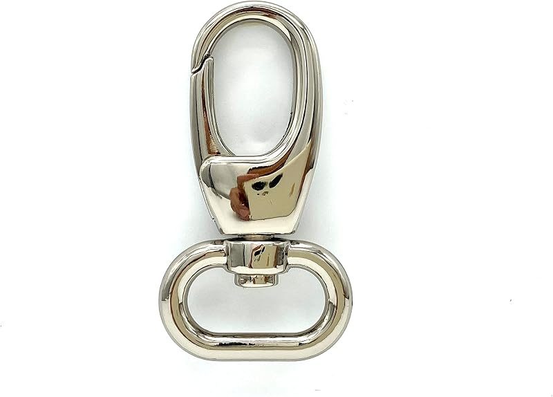 Teardrop Push-Gate Swivel Snap Hook, Oval Eye
