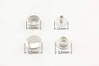 Solid Brass snap Fastener Buttons Washable Press Stud for Sewing Leather Craft Clothing - Sew-On Snap Button