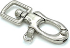 Swivel Snap Shackle Hook, Square Eye (5/8")