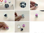 Size 45 Cover Buttons, Buttons to Cover,Self Cover Buttons with Wire Eye Wire Back and Assembly Tools,Wholesale