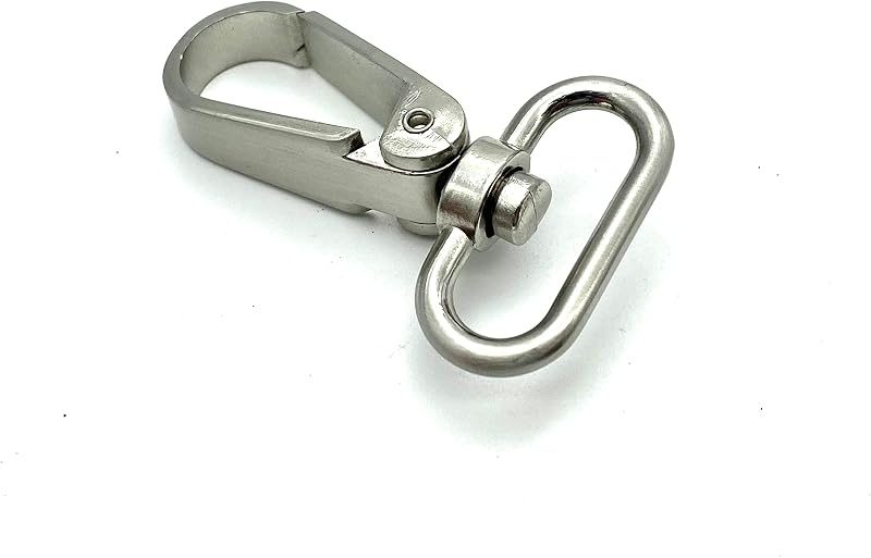 Flat-Gate Swivel Snap Hook, Oval Eye