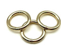 Round O Ring / Iron for Buckle Straps Bags Belt Purse Hardware Making,Bag Replacement Light Gold