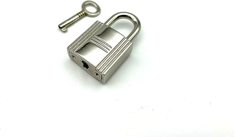 Bag Purse Clutch Padlock with Key zinc alloying for Jewelry Necklace Charm Box Making Hardware