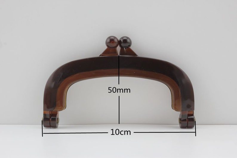 Glue-In Kiss-Lock Purse Frame, 4" (10.5 cm)