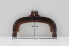 Glue-In Kiss-Lock Purse Frame, 4" (10.5 cm)