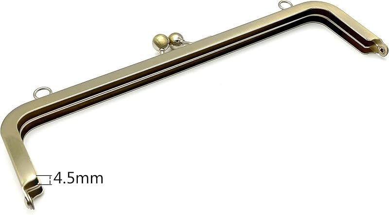 Glue-In Kiss-Lock Purse Frame, 8 5/8" x 2 9/16" (22 x 6.5 cm)