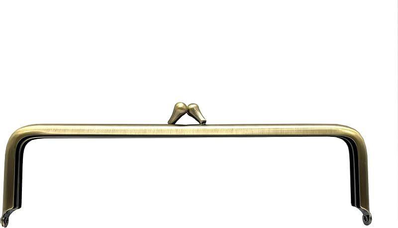 Rectangle Glue-In Kiss-Lock Purse Frame, 7 1/4" x 2" (18.5 x 5 cm)