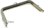 Rectangle Sew-In Kiss-Lock Purse Frame, 5 1/8" x 3 1/8" (13 x 8 cm)