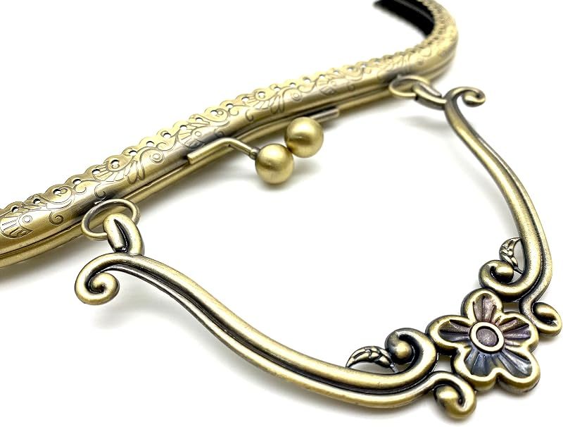 Rectangle Sew-In Kiss-Lock Purse Frame, 8" x 3" (20.5 x 7.5 cm)