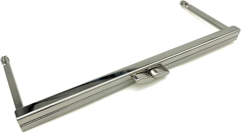 Rectangle Glue-In Kiss-Lock Purse Frame, 7" x 2 3/4" (18 x 7 cm)