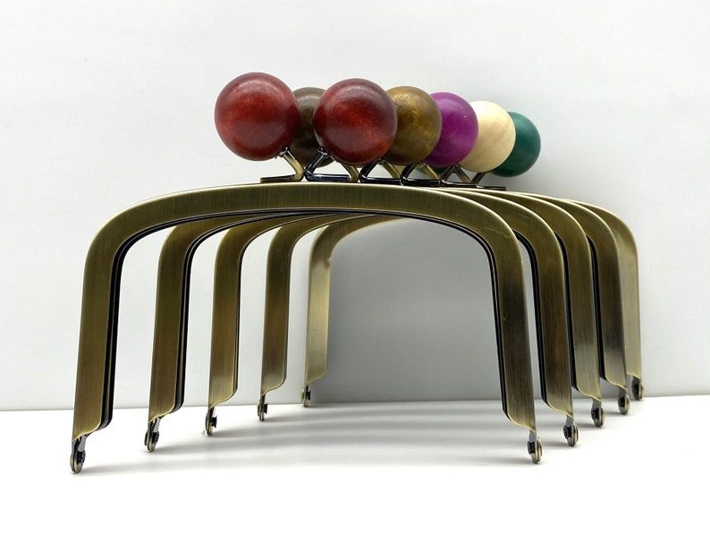 Wood-Bead Wood Purse Frame, 5" (12.5 cm)