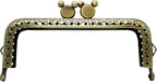 Rectangle Sew-In Kiss-Lock Purse Frame, 4 1/4" x 1 3/4" (11 x 4.5 cm) - Large 12mm Ball Clasp