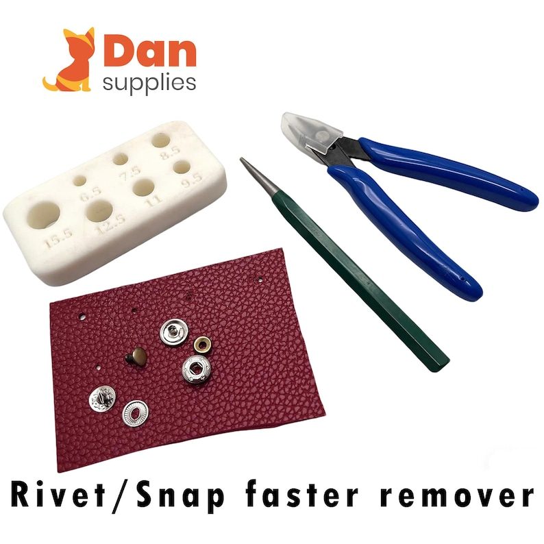 Rivet Snap fastener removal tool remover Leather work repair replacement