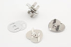Heart Shape Magnetic Snaps Bag Button Purse Leather Closures for Sewing Purse Bag Clutch Wallet
