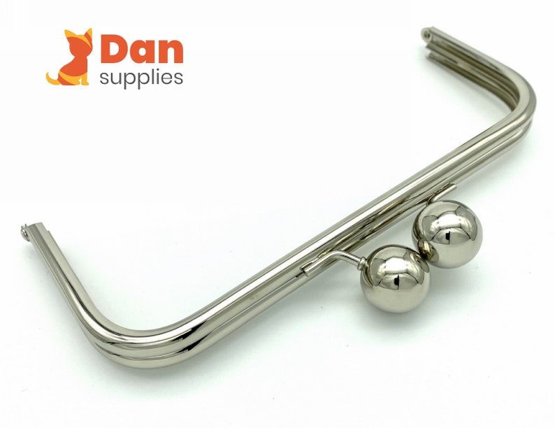 Rectangle Push-Lock Clutch Frame, Glue-In, 8 3/4"