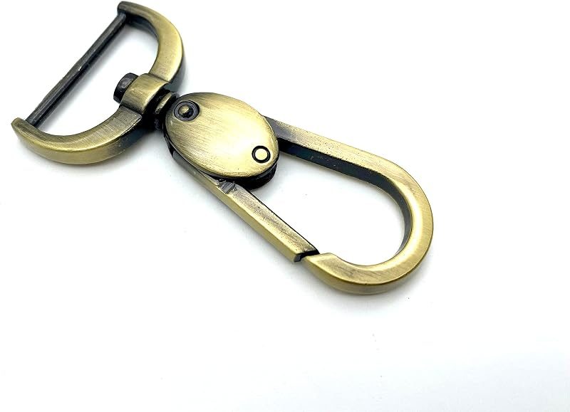 Long Push-Gate Swivel Snap Hook, D-Ring Eye