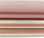 Vinyl Mesh Fabric by the Yard, 1x1 Open Weave Striped PVC Coated Polyester