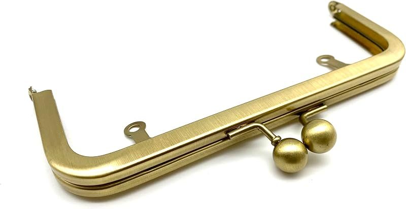 Rectangle Glue-In Kiss-Lock Purse Frame, 6 1/2" x 2 9/16" (16.5 x 6.5 cm)