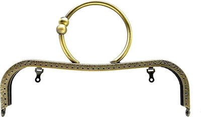 Rectangle Sew-In Kiss-Lock Purse Frame, 8 1/2" x 2 3/4" (21.5 x 7 cm)