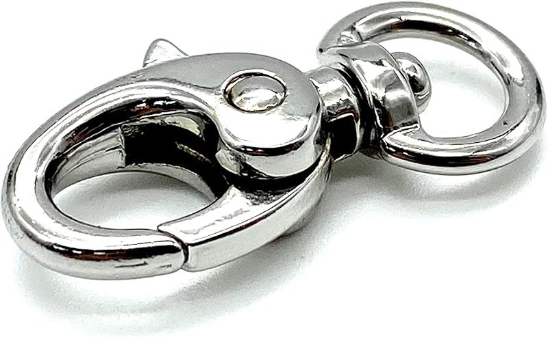 Mini Oval Trigger Clasp, Swivel Round Eye (8mm)