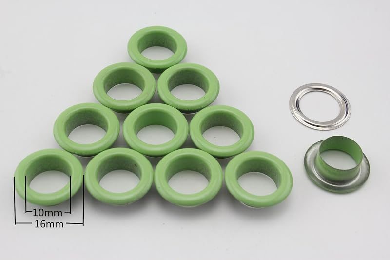 Iron Round Eyelets Grommets and washers for Leather Purse Shoe Paper DIY Crafts Inner Size / Green