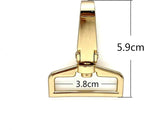 Flat-Gate Swivel Snap Hook, Wide Rectangle Eye