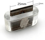 Flat Oblong Oval Leather Belt Hole Punch, Clear-Base Cutter